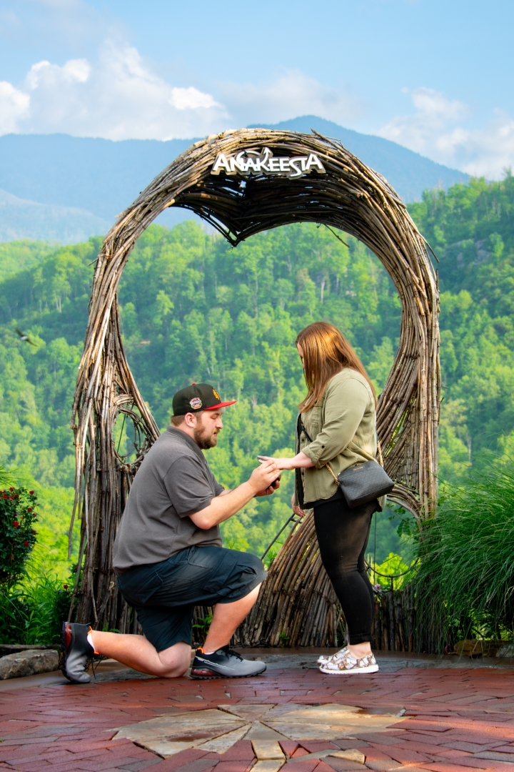Surprise Proposal Anakeesta in Gatlinburg TN
